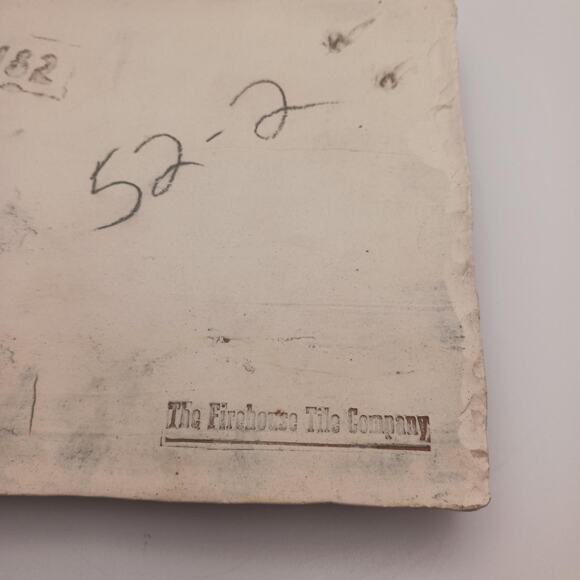 Vintage 6" bird Firehouse Tile Co art pottery tile, branch Arts & Crafts style - Picture 4 of 6